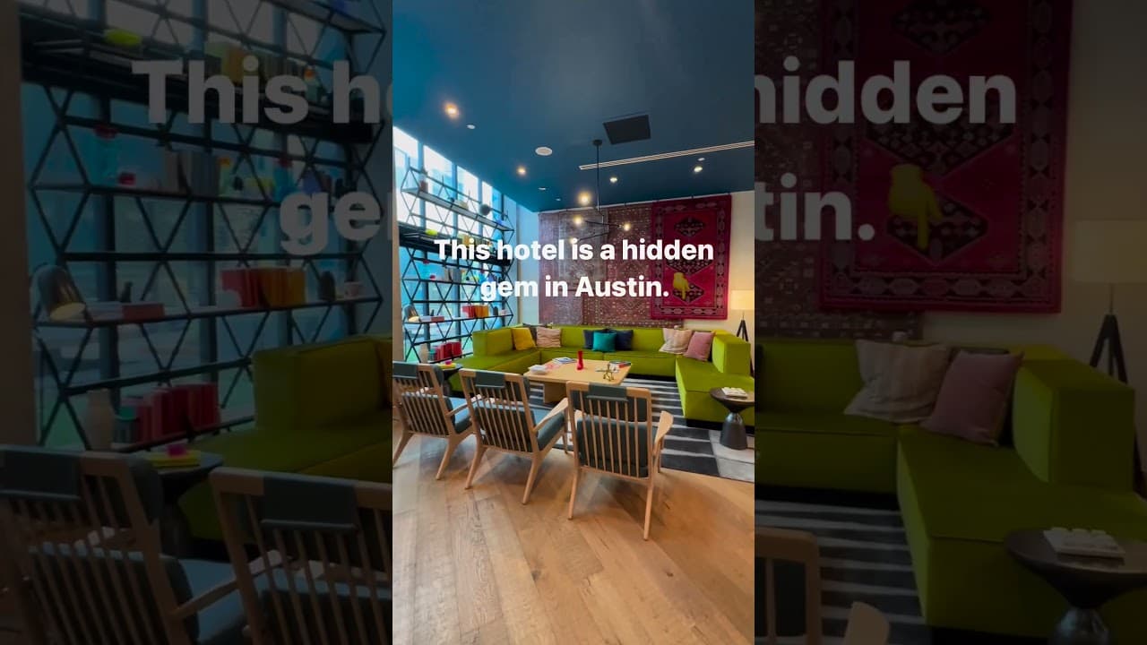 I fell in love with Origin Hotel's Chic Decor & Cozy Cafe located in Mueller! #shorts #austintexas